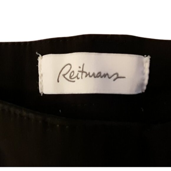 REITMANS WOMENS BLACK SIZE 15 PANTS WIDE LEG PANTS RAYON & NYLON FABRIC - Picture 4 of 4